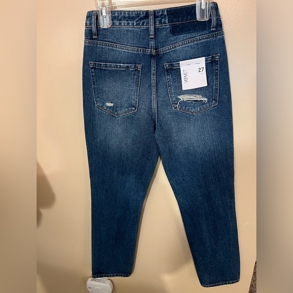 Vervet By Flying Monkey Medium Wash Distressed Jeans Sz 27 NWT - Picture 3 of 8